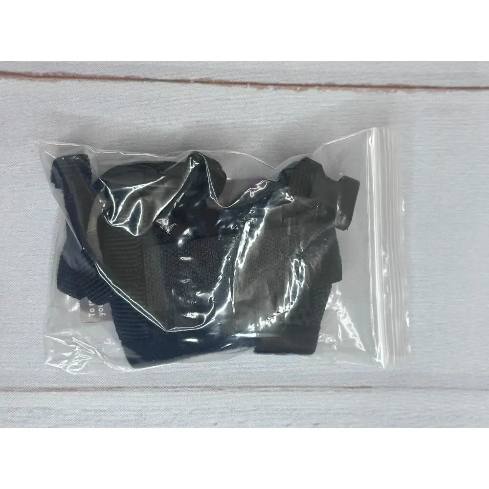 Adjustable Dog Muzzle Breathable Soft Humane Secure Fit‎ Black NEW
